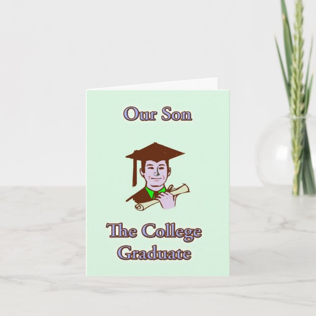 Carte College Son College Graduation Card (Devant)