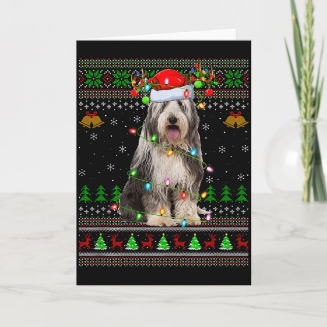 Carte Colley barbu Sweat de Noël démodé  (Devant)