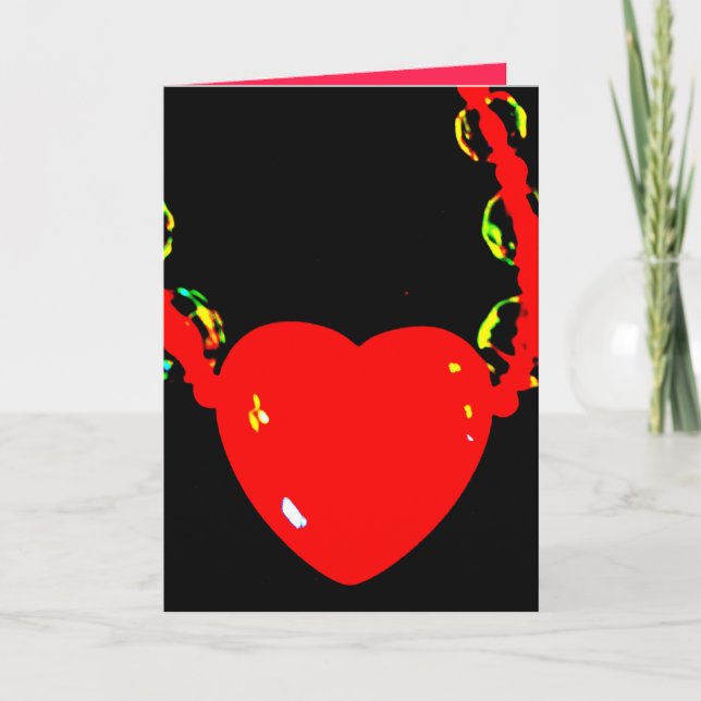 Carte Collier Cœur Rouge (Devant)