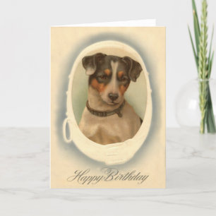 Carte Collier de Jack Russell Terrier Anniversaire