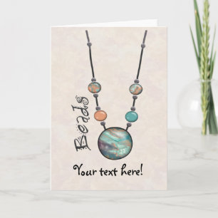 Carte Collier de perles Jumbo Vert 01