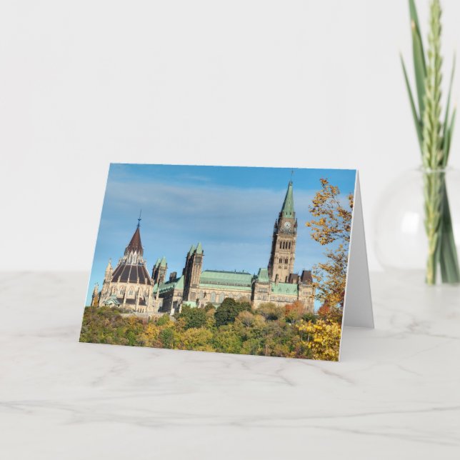Carte Colline du Parlement en automne, Ottawa (Devant)