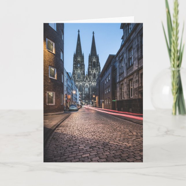 Carte Cologne Allemagne (Devant)