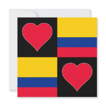 Colombie Drapeau Coeur patriotique Colombien Salut