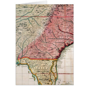 CARTE COLONIALE DE L'AMÉRIQUE, 1733