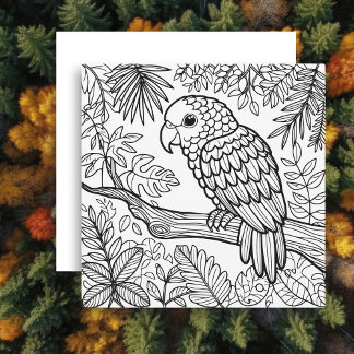Carte Color Me | Amazon Parrot