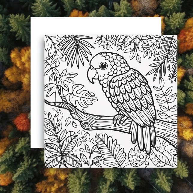 Carte Color Me | Amazon Parrot (Créateur téléchargé)