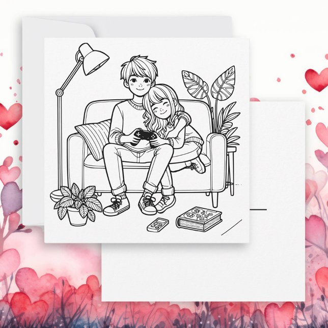 Carte Color Me | Jeu de garçon fille Anime (Créateur téléchargé)