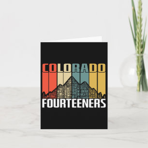 Carte Colorado 14ers Randonnées Fourtins Retro Vintage G