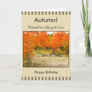 Carte Colorado Aspens, Happy Autumn Birthday ajouter un 