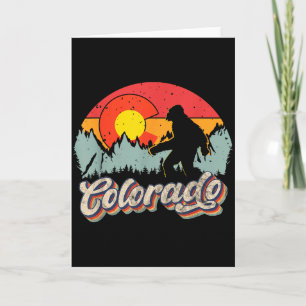 Carte Colorado Randonnée Montagne Bigfoot Camng Rétro 80