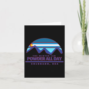 Carte Colorado Ski Mountain Snowboard Rocky Powder