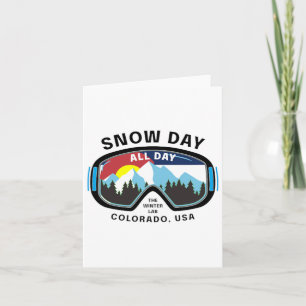 Carte Colorado Snowboard Snow Rocky Skiing Mountain D