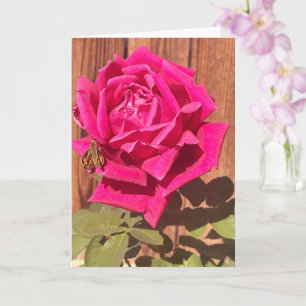 Carte Coloré Élégant rose Floral Flower rose