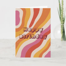 Coloré rétro, Joyeux Anniversaire