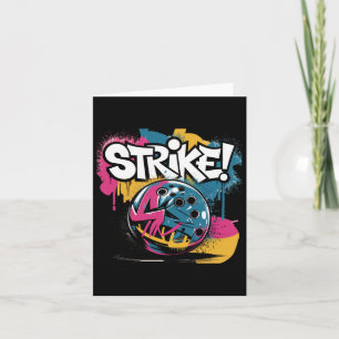 Carte Coloré Strike Bowling Ll