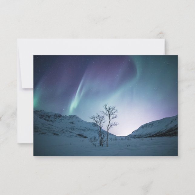 Carte colorée Aurora Borealis (Devant)