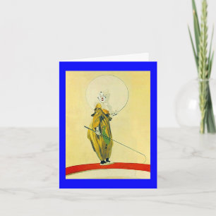 CARTE COLORÉE AVEC PRIÈRE DE CLOWN!