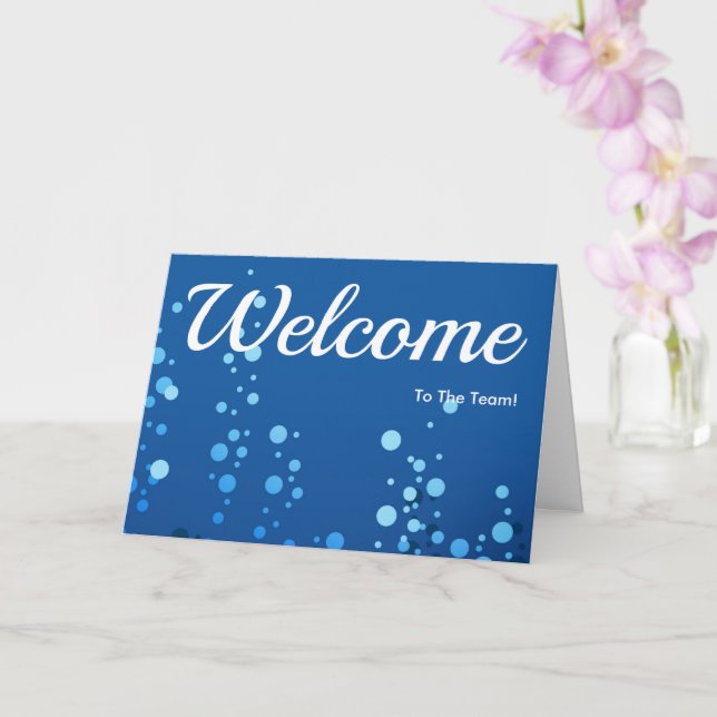 Carte Colorée Étincelle Pois Bienvenue (Orchidée)