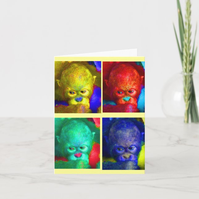 Carte Colorer Mon Monde Primates Principalement (Devant)