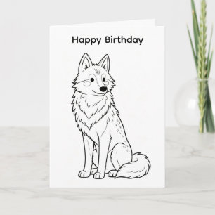 Carte Colorez votre propre voiture d'anniversaire design