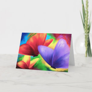 Carte Colorful Butterfly Painting