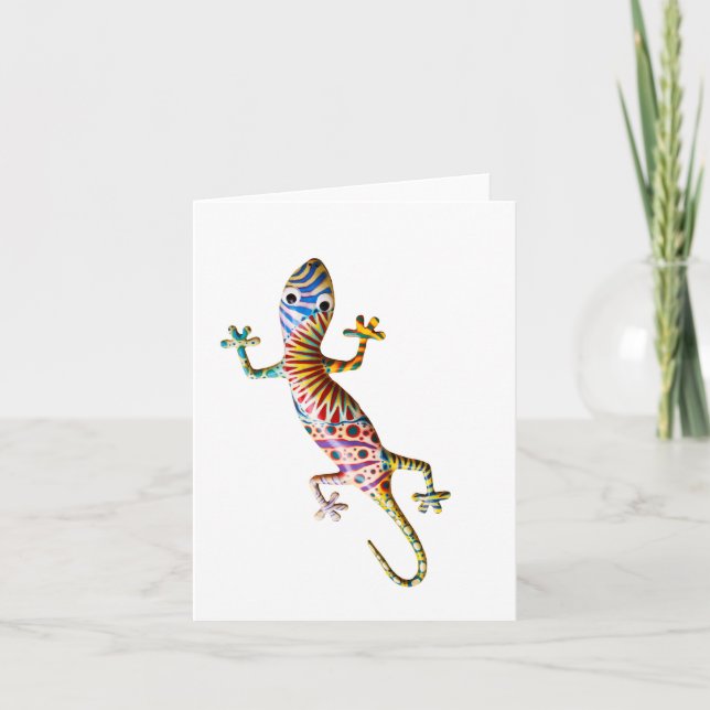 Carte Colorful gekko lizard (Devant)