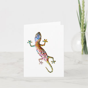 Carte Colorful gekko lizard