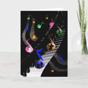 Carte Colorful Musical Greeting Card