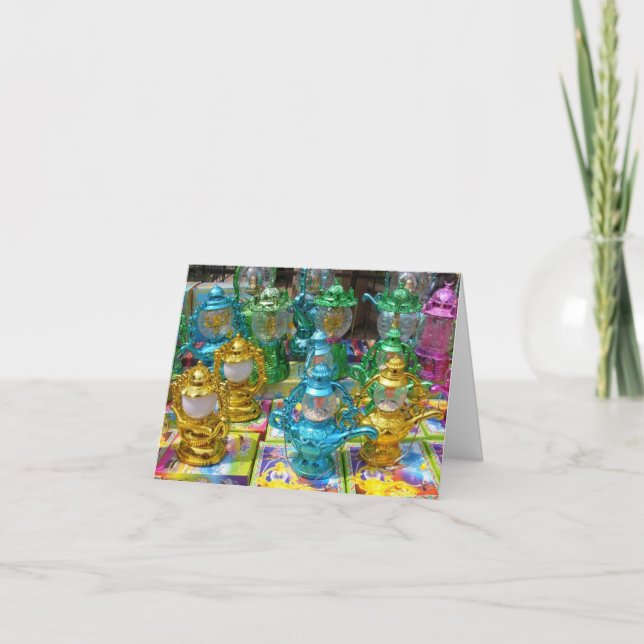 Carte Colorful Ramadan Lantern Note Card (Devant)