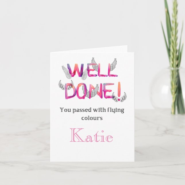 Carte Colourful congratulations (Devant)