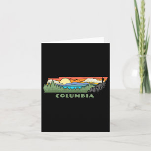 Carte Columbia Tennessee Nature Extérieur Randonnée Rétr