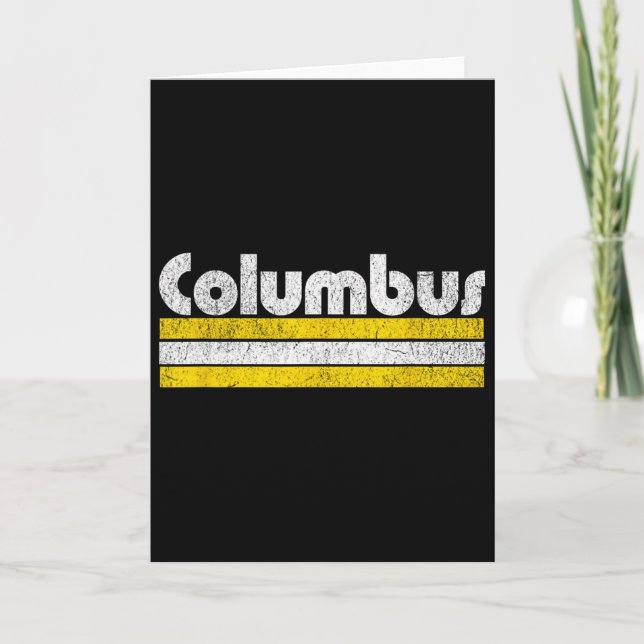 Carte Columbus Soccer Vintage City  (Devant)