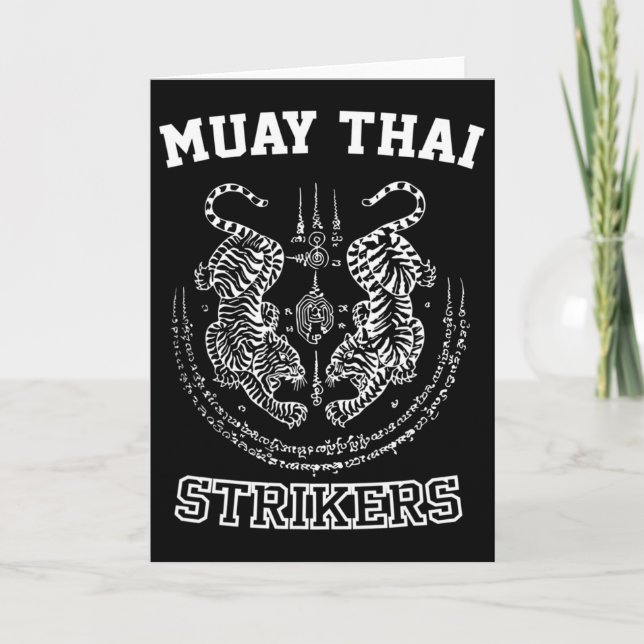 Carte Combat de Muay Thai au kickboxing, combattant de T (Devant)
