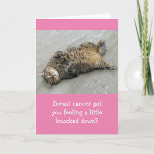 Carte Combat du cancer du sein comme un tigre de soutien