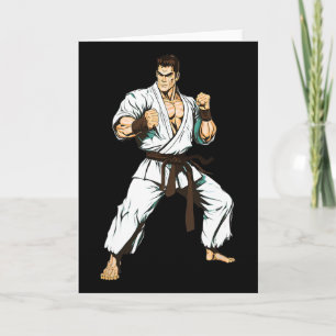 Carte Combattant de Karaté Kyokushin - Arts Martiaux Jap