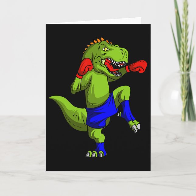 Carte Combattant de Muay Thai Mma T-rex Comt d'arts mart (Devant)