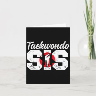 Carte Combattante de Taekwondo Sœur de Taekwondo