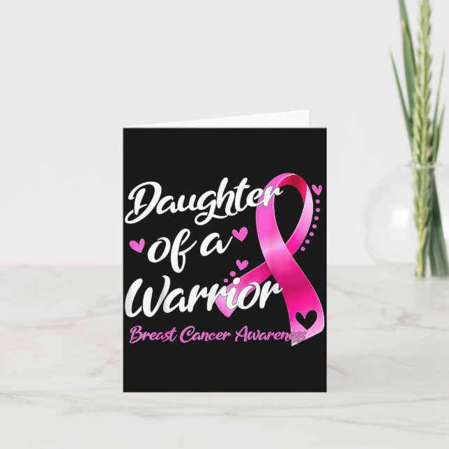 Carte Combattante du cancer du sein, fille d'un (Devant)