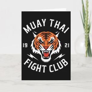 Carte Combattants de Muay Thai Tiger Kickboxing Thaiboxi