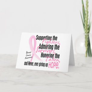 Carte Combattants Survivants Disparus Ruban Rose Aquarel