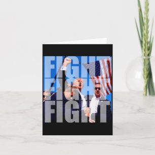 Carte Combattez Combattez Combattez Pour Donald Trump 20