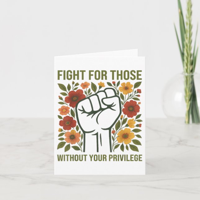 Carte Combattez Pour Ceux Qui N'Ont Pas Votre Devis Priv (Devant)