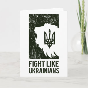 Carte Combattre comme un Ukrainien