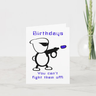 Carte Combattre l'anniversaire des Aliens