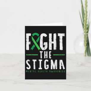Carte Combattre le cadeau Stigma de sensibilisation à la