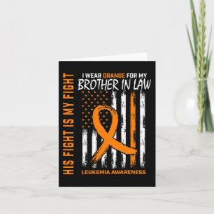 Carte Combattre Orange Brother En Droit Leucémie Cancer