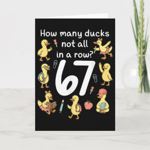 Carte Combien de canards pas tous à la suite drôle 67 Ca