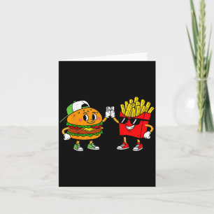 Carte Combo de frites françaises de hamburger drôle Snac