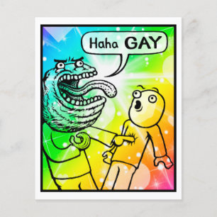Carte comique #1104 Gay Art Print